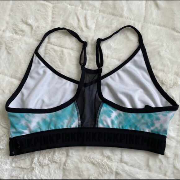 Victoria's Secret PINK | Ultimate Tie Dye Mesh Racerback Sports Bra | Size Large - Picture 3 of 7